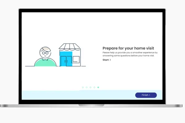 Screenshot of platform screen